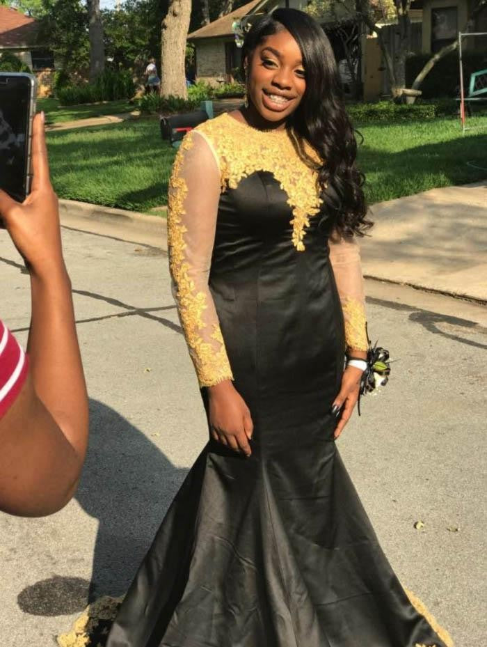 Mermaid Scoop Long Sleeves With Applique Floor-Length Satin Plus Size Prom Dress