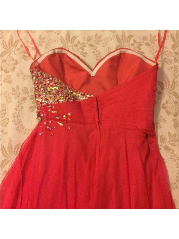 A-Line Sweetheart Sleeveless With Beading Floor-Length Chiffon Plus Size Prom Dress