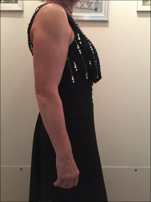 A-Line Scoop Sleeveless With Beading Floor-Length Chiffon Mother of the Bride Dress