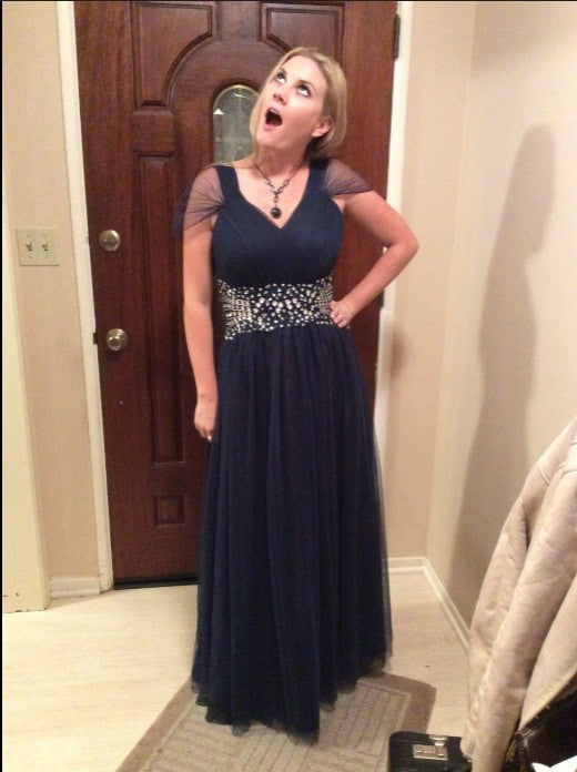A-Line V-neck Sleeveless With Beading Floor-Length Chiffon Mother of the Bride Dress
