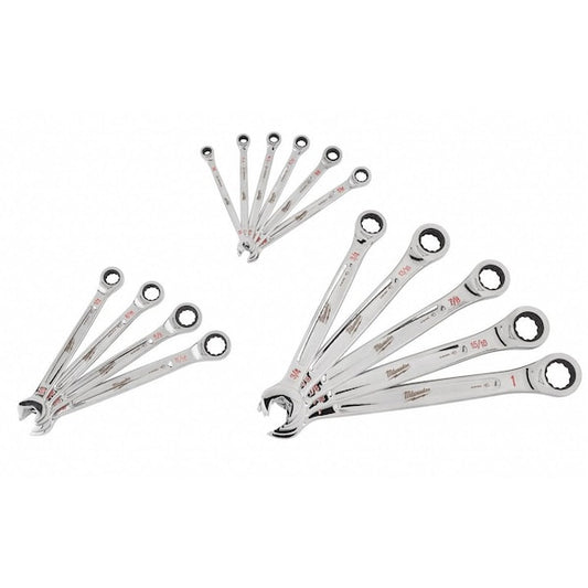 15-Piece SAE Ratcheting Combination Wrench Set – 1/4" to 1"