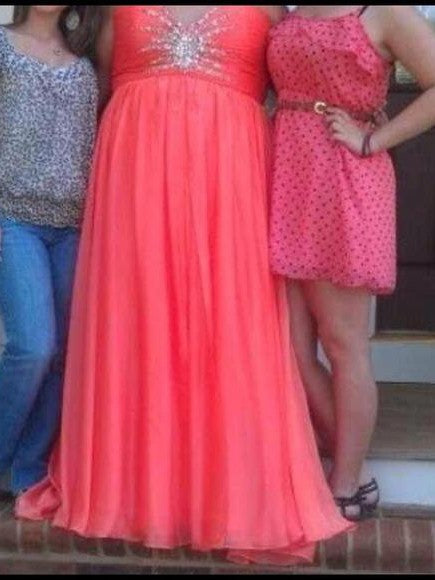 A-Line Sweetheart Sleeveless With Beading Floor-Length Chiffon Plus Size Prom Dress