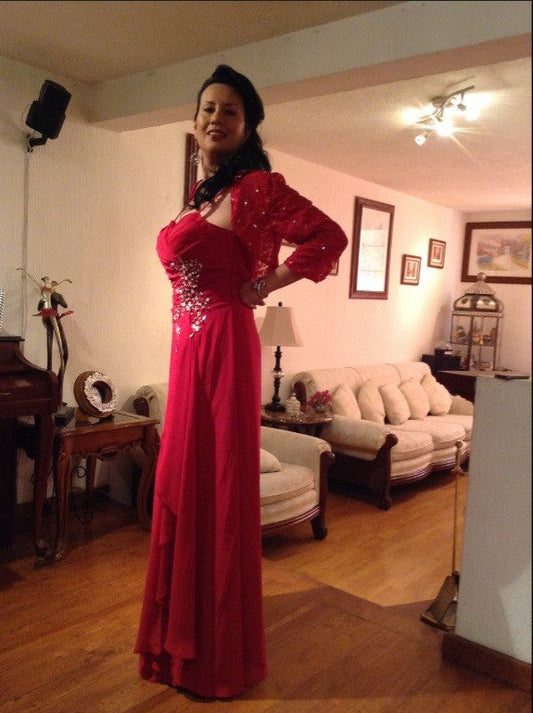 Sheath Spaghetti Straps Sleeveless With Beading Floor-Length Chiffon Mother of the Bride Dress