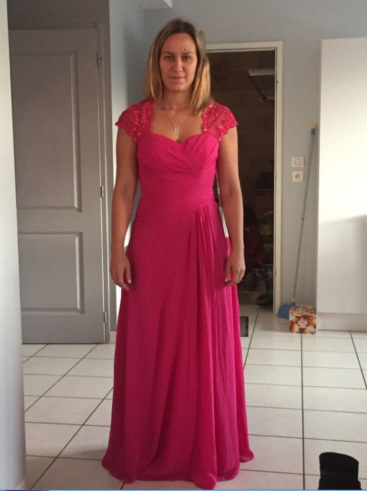 Sheath Sweetheart Sleeveless With Beading Floor-Length Chiffon Mother of the Bride Dress
